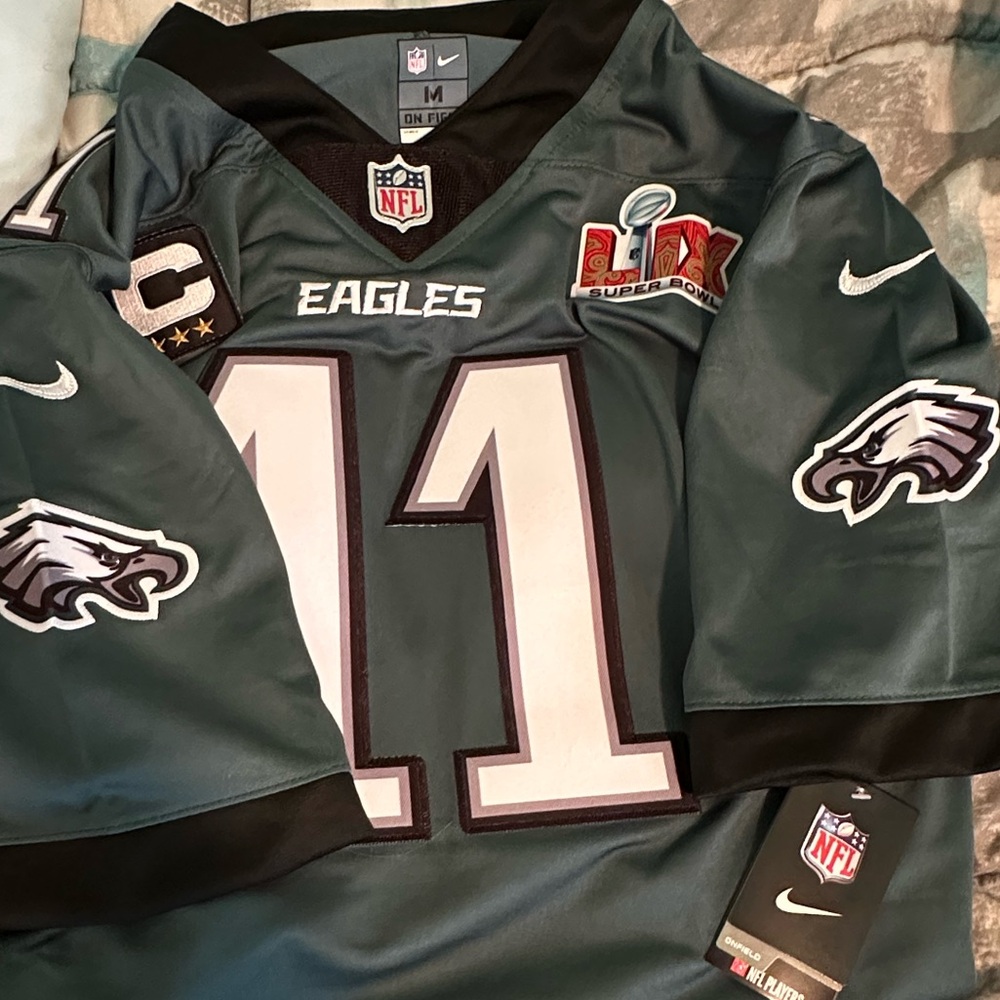 🦅 Philadelphia Eagles AJ Brown Nike On Field Jersey